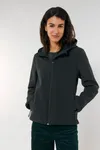 Die Damen-Softshelljacke mit Kapuze