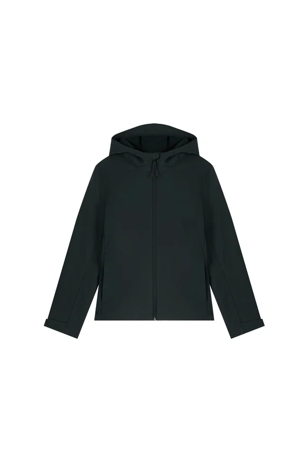 Die Damen-Softshelljacke mit Kapuze