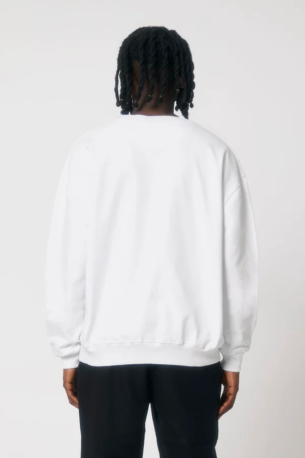 Das Boxy Rundhals-Unisex-Sweatshirt mit trockenem Griff