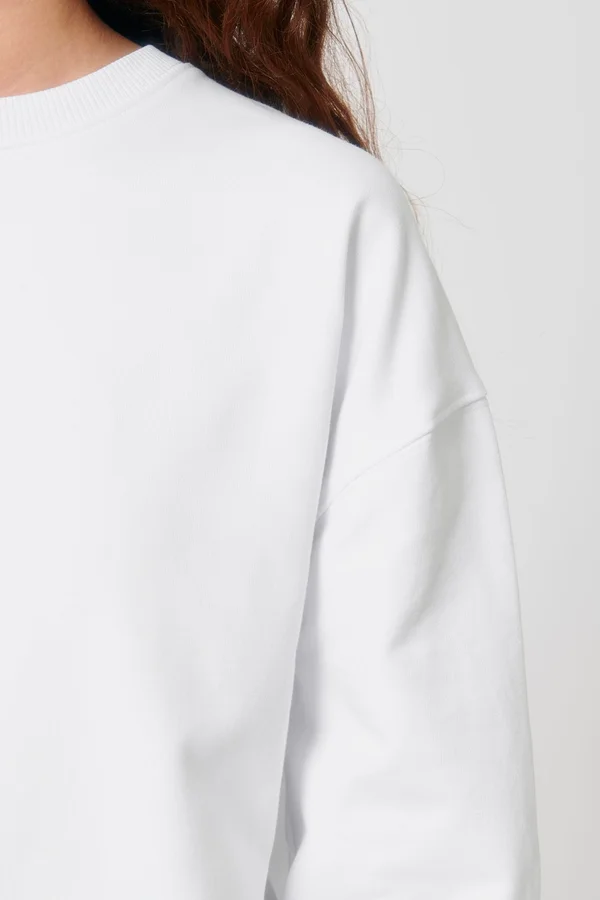 Das Boxy Rundhals-Unisex-Sweatshirt mit trockenem Griff