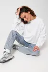 Das Boxy Rundhals-Unisex-Sweatshirt mit trockenem Griff
