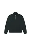 Das Boxy Unisex-Sweatshirt mit kurzem Reißverschluss und trockenem Griff