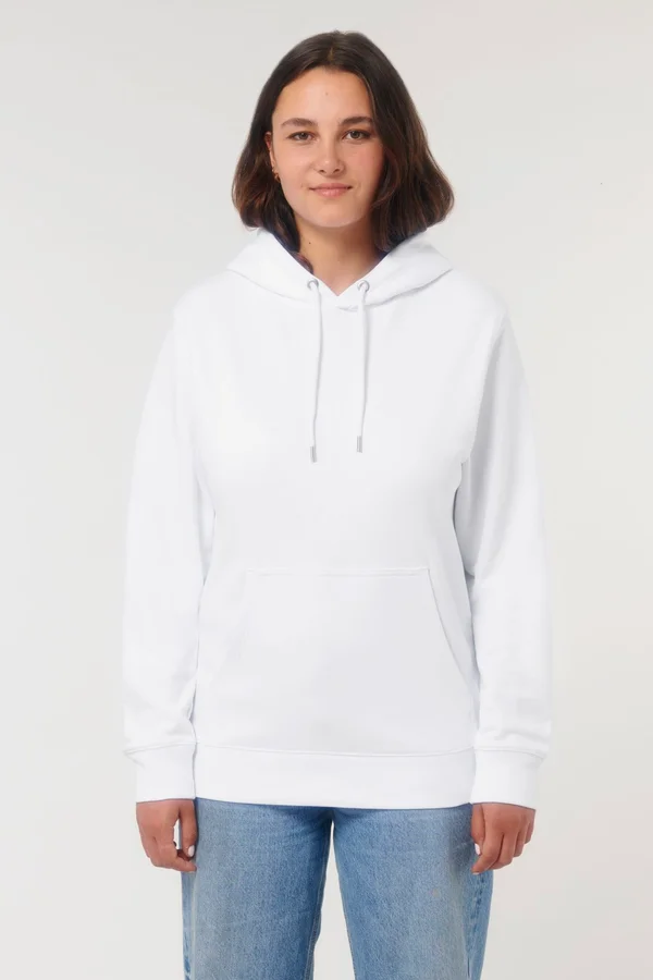 Der Unisex-Hoodie aus French Terry