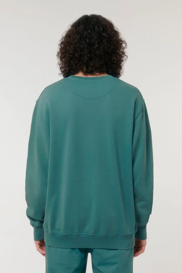 Das Garment-Dyed Rundhals-Unisex-Sweatshirt aus French Terry