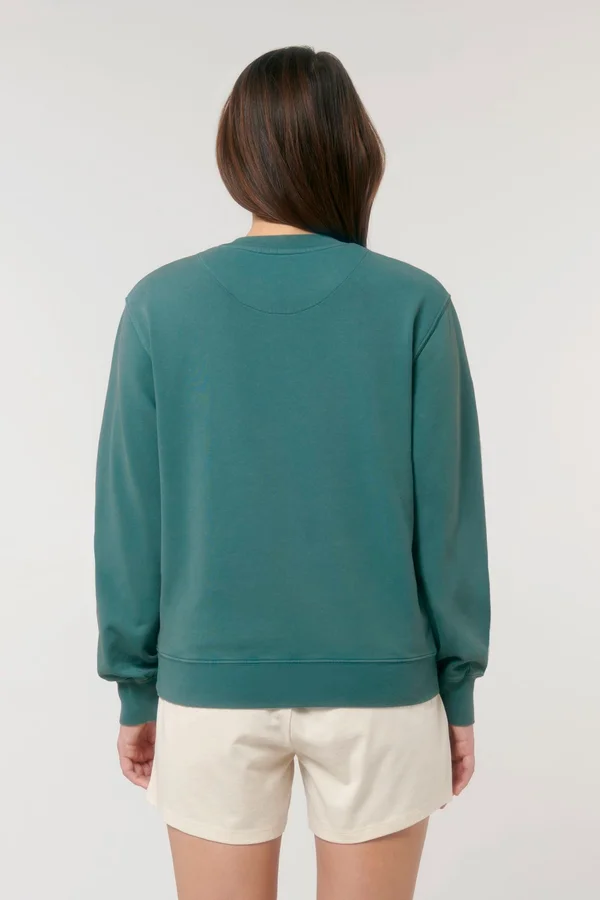 Das Garment-Dyed Rundhals-Unisex-Sweatshirt aus French Terry
