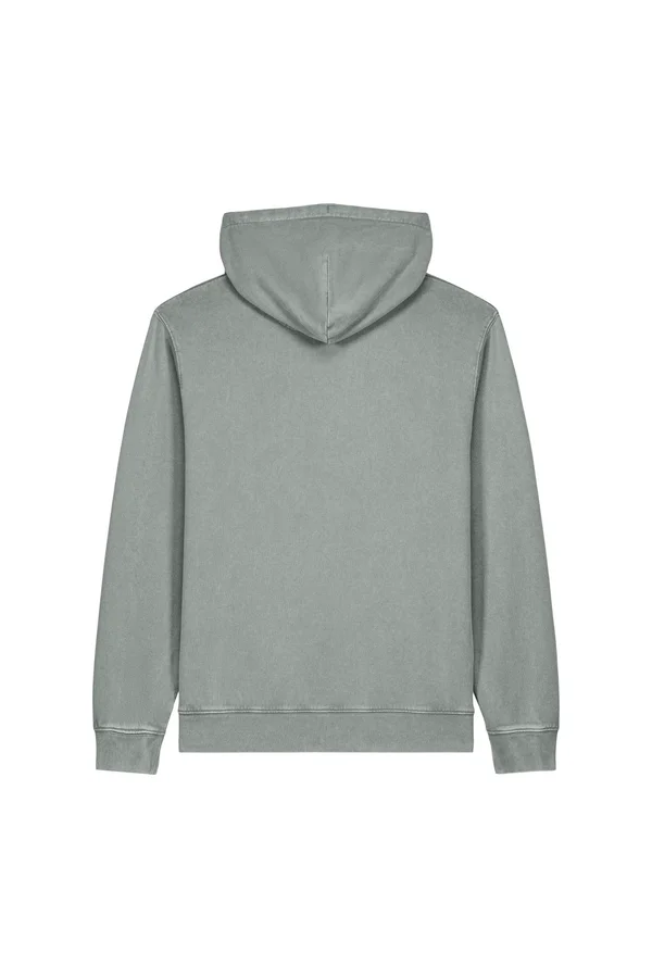 Der Garment-Dyed Unisex-Hoodie aus French Terry