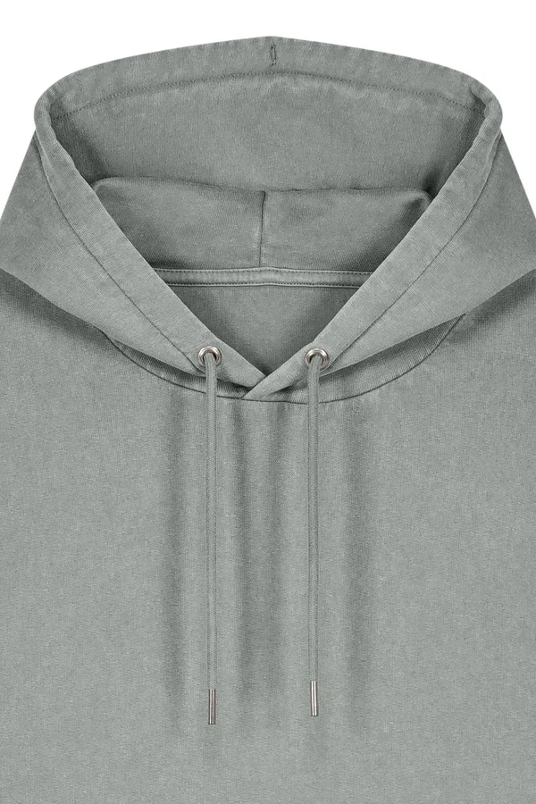 Der Garment-Dyed Unisex-Hoodie aus French Terry