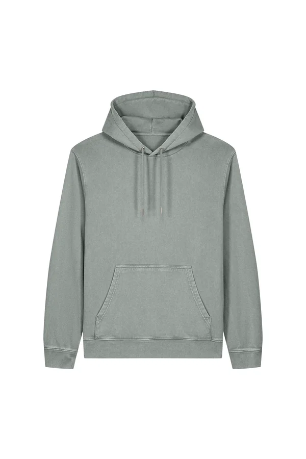 Der Garment-Dyed Unisex-Hoodie aus French Terry
