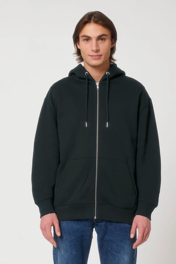 Ultralässiges Unisex-Sweatshirt mit Reißverschluss