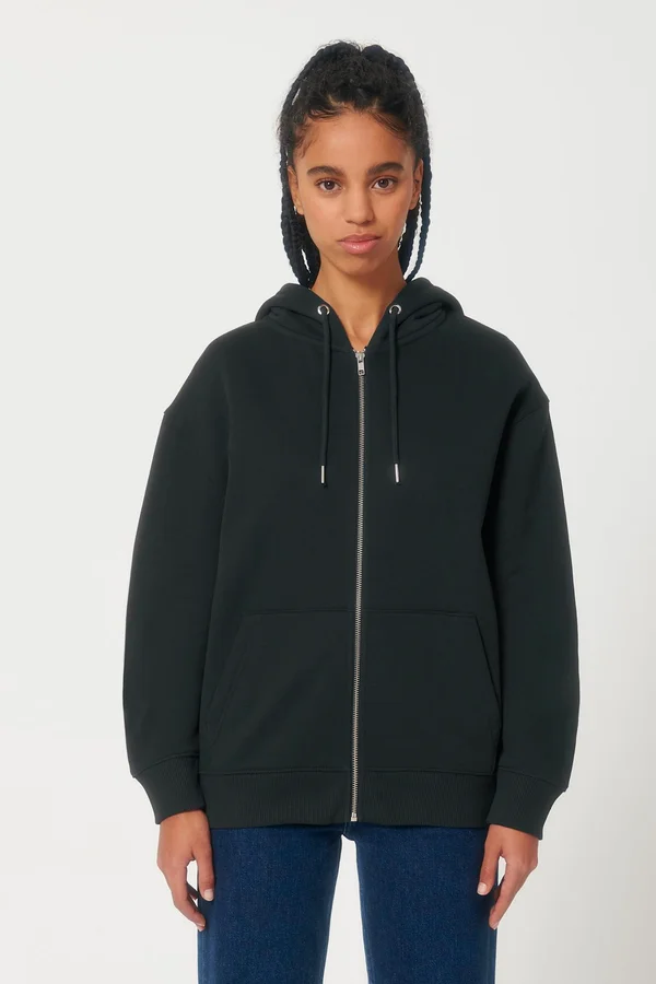 Ultralässiges Unisex-Sweatshirt mit Reißverschluss