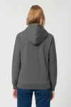 Der Unisex-Hoodie mit trockenem Griff aus recycelter Baumwolle
