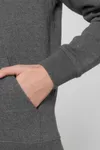 Der Unisex-Hoodie mit trockenem Griff aus recycelter Baumwolle