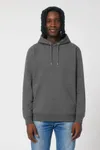 Der Unisex-Hoodie mit trockenem Griff aus recycelter Baumwolle