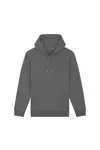 Der Unisex-Hoodie mit trockenem Griff aus recycelter Baumwolle