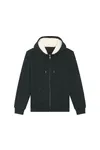 Der Unisex-Zip-Hoodie mit Sherpa-Futter