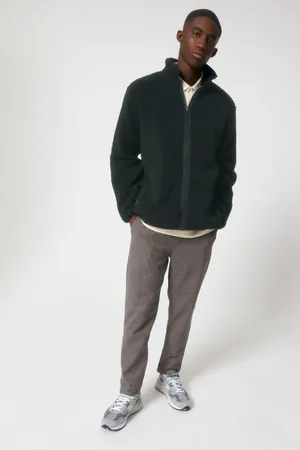 Unisex-Sherpa-Sweatshirt mit Reißverschluss