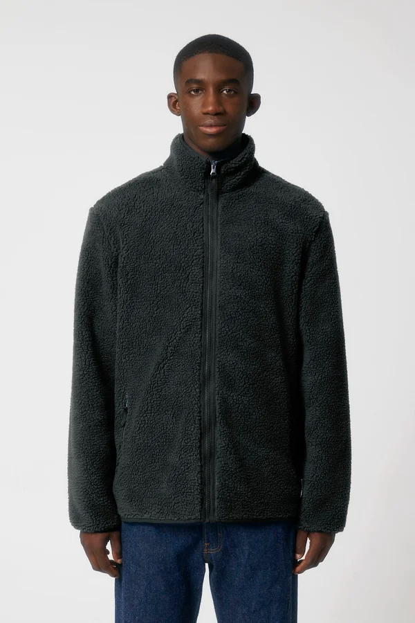 Unisex-Sherpa-Sweatshirt mit Reißverschluss