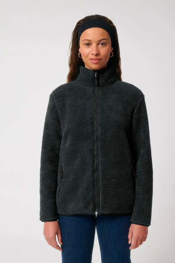 Unisex-Sherpa-Sweatshirt mit Reißverschluss