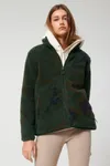 AOP Unisex-Sherpa-Sweatshirt mit Reißverschluss