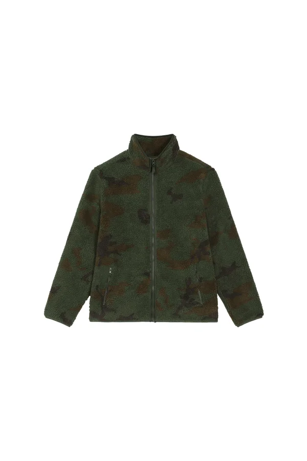 AOP Unisex-Sherpa-Sweatshirt mit Reißverschluss