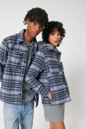 Unisex-Karo-Overshirt