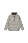 Unisex-Überziehjacke aus kariertem Tweed