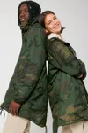 Wattierter AOP Unisex-Parka