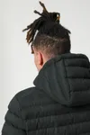Wollähnliche wattierte Herrenjacke