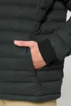 Wollähnliche wattierte Herrenjacke