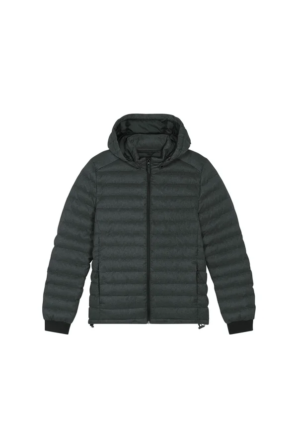 Wollähnliche wattierte Herrenjacke