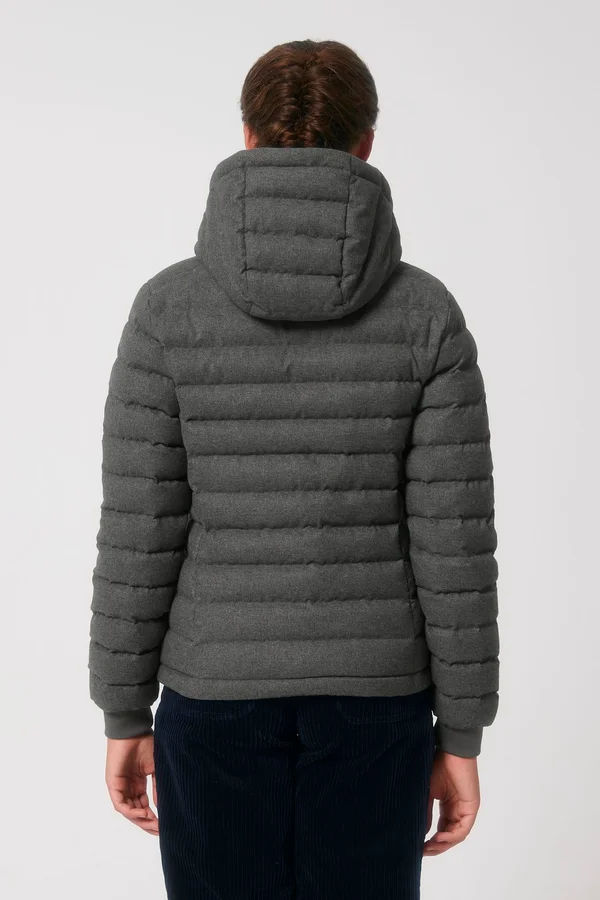 Wollähnliche wattierte Damenjacke