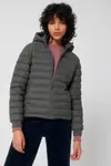 Wollähnliche wattierte Damenjacke