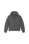 Wollähnliche wattierte Damenjacke