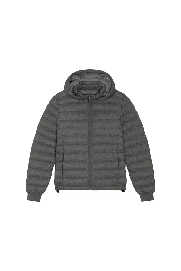 Wollähnliche wattierte Damenjacke