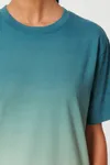 Lässiges tauchgefärbtes Unisex-T-Shirt