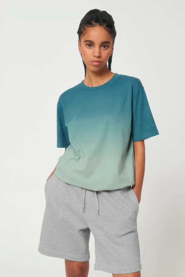 Lässiges tauchgefärbtes Unisex-T-Shirt