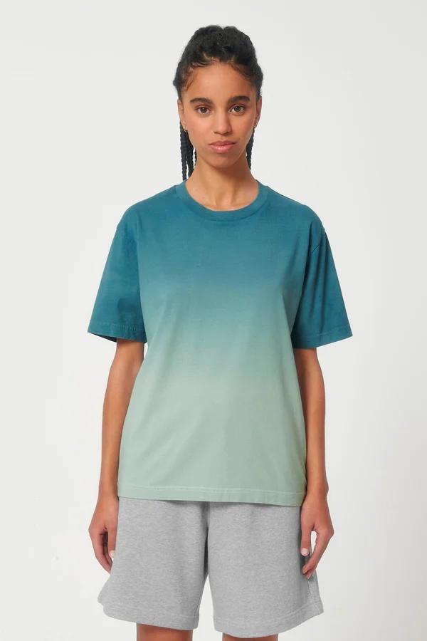 Lässiges tauchgefärbtes Unisex-T-Shirt