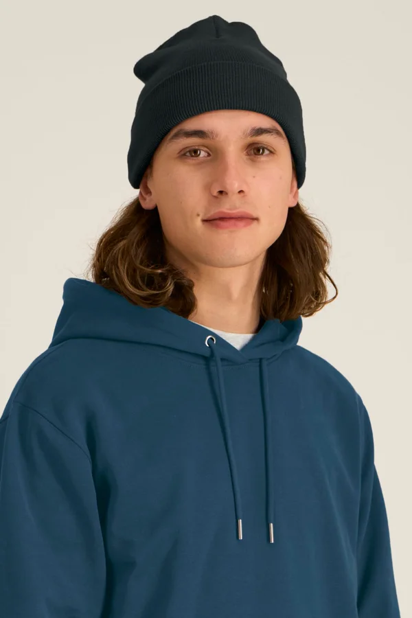 Der Rippstrick-Beanie
