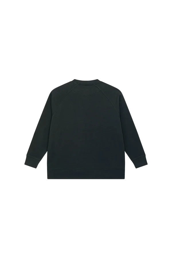 Oversized Damen-Sweatshirt mit Rundhalsausschnitt
