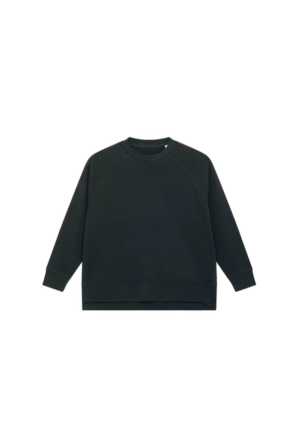 Oversized Damen-Sweatshirt mit Rundhalsausschnitt