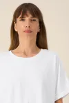 Das Oversized Damen-T-Shirt mit gekrempelten Ärmeln