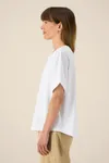 Das Oversized Damen-T-Shirt mit gekrempelten Ärmeln