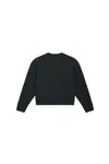 Kurzes Damen-Sweatshirt mit Rundhalsausschnitt Wave Terry