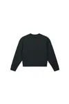 Kurzes Damen-Sweatshirt mit Rundhalsausschnitt Wave Terry