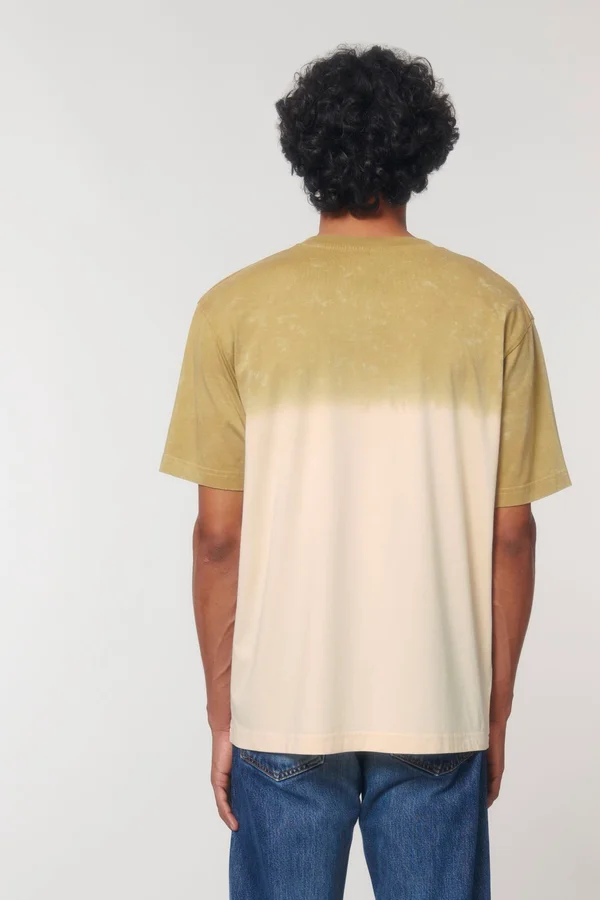 Dip Dye Unisex-T-Shirt mit lässiger Passform im Aged-Look