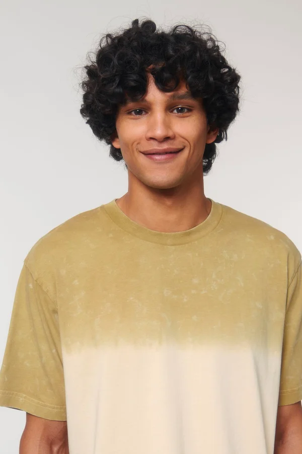 Dip Dye Unisex-T-Shirt mit lässiger Passform im Aged-Look