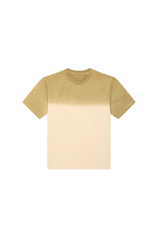 Dip Dye Unisex-T-Shirt mit lässiger Passform im Aged-Look