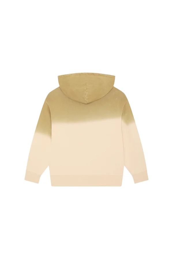 Dip Dye Unisex-Kapuzensweatshirt mit lässiger Passform im Aged-Look