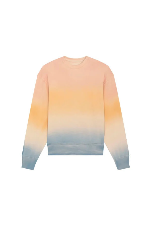 Unisex-Sweatshirt Ombre mit lässiger Passform und Rundhalsausschnitt