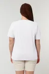 Locker sitzendes Damen Rundhals-T-Shirt